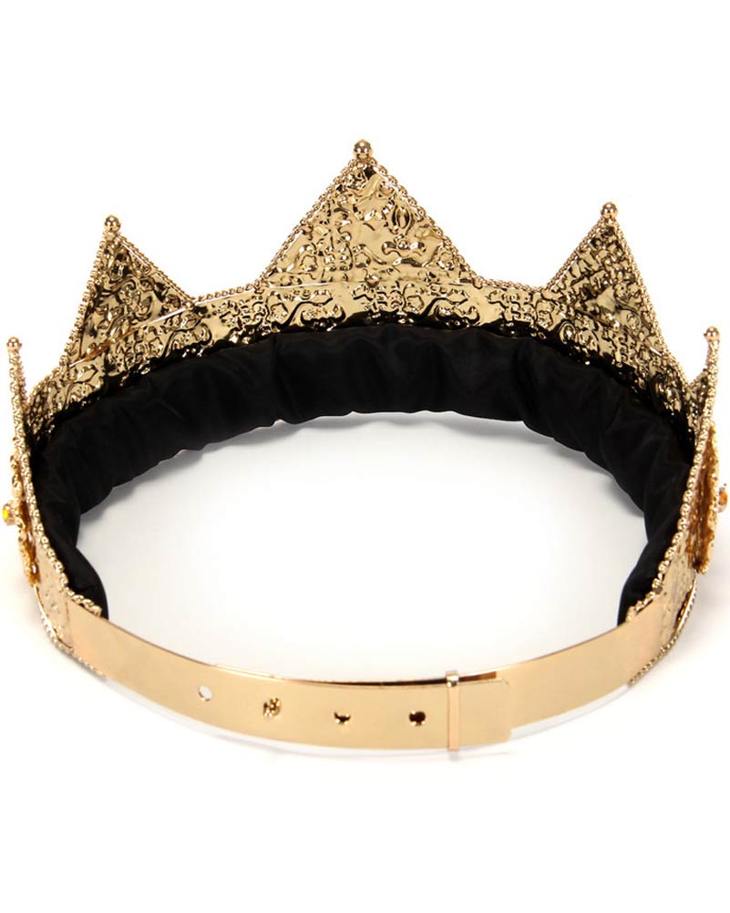Adjustable Gold Pointed Deluxe Crown