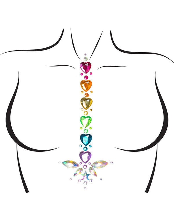 Adore Rainbow Body Jewels and Glitter Set