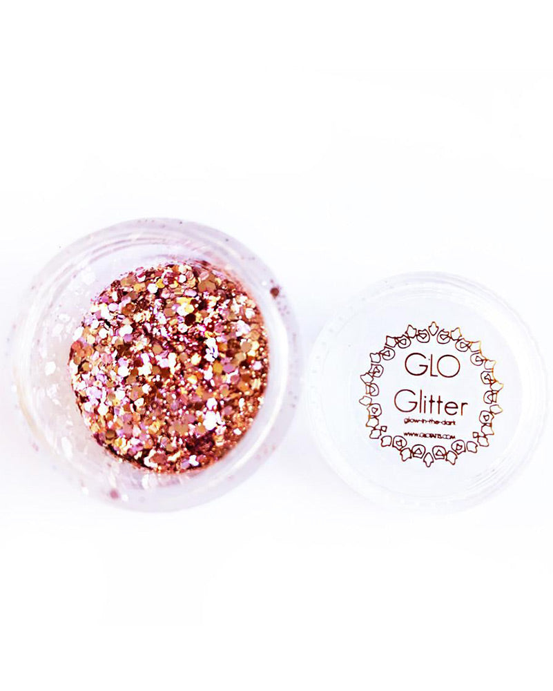 Glo Tatts Glow in the Dark Body Glitter Peachy Keen 10g