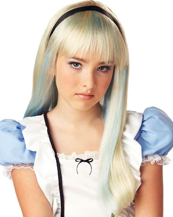 Alice Blue and Blonde Wig