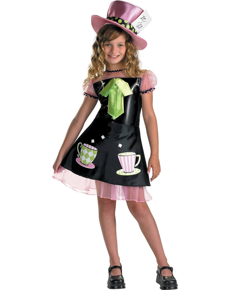 Alice in Wonderland Mad Hatter Girls Costume