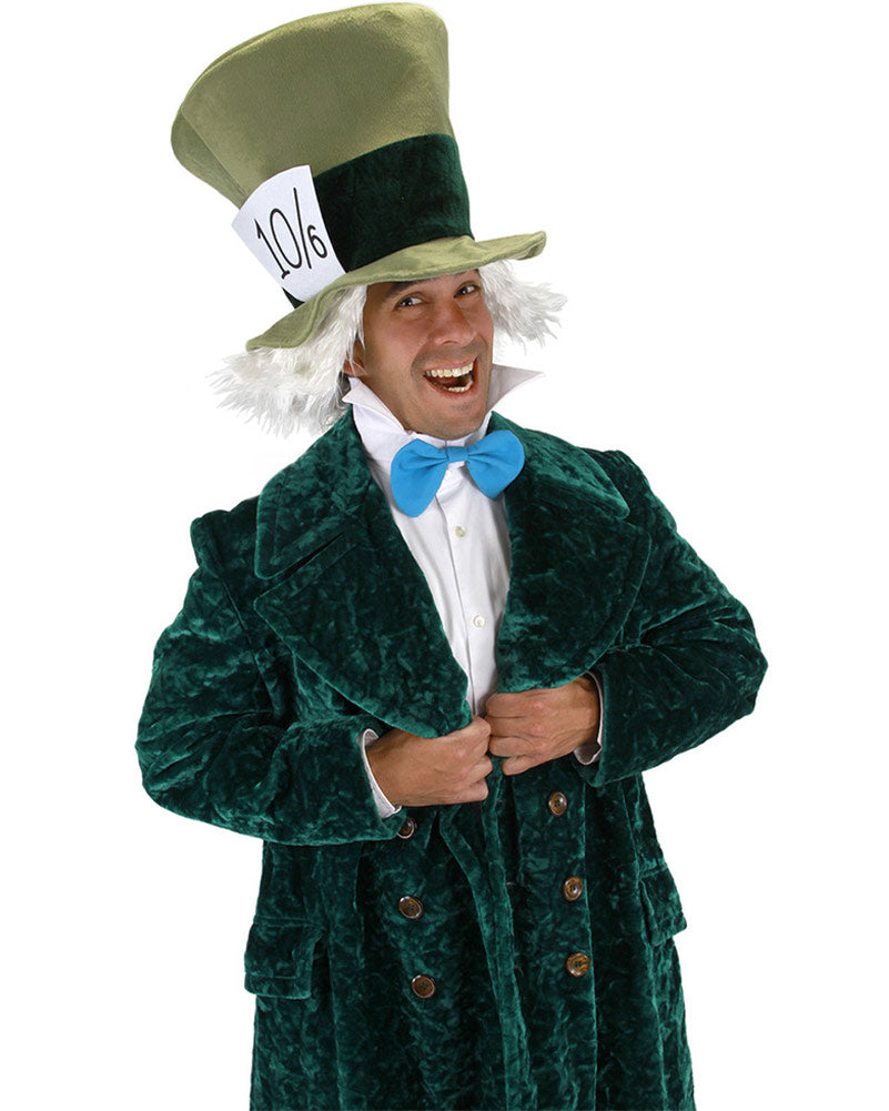 Alice in Wonderland Mad Hatter Hat with Hair and Collar Deluxe Set