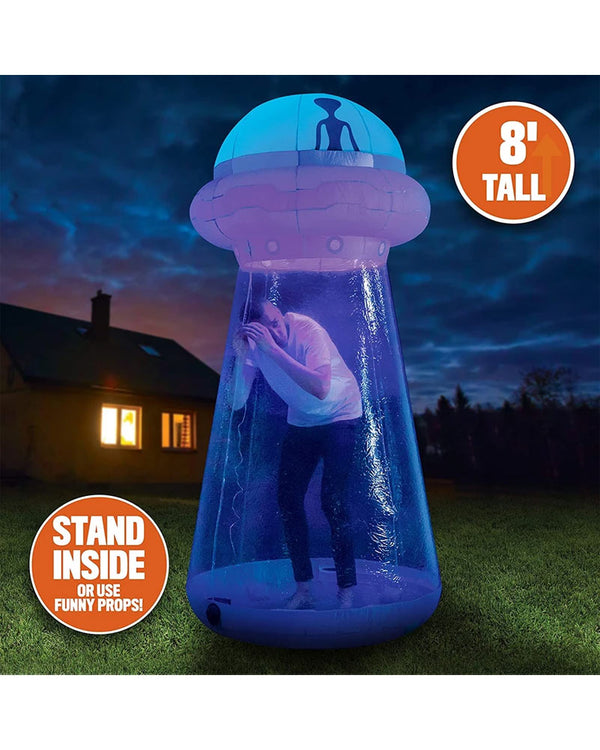 Alien Abduction UFO Lawn Inflatable 2.4m