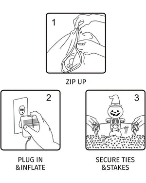 Alien Abduction UFO Lawn Inflatable 2.4m