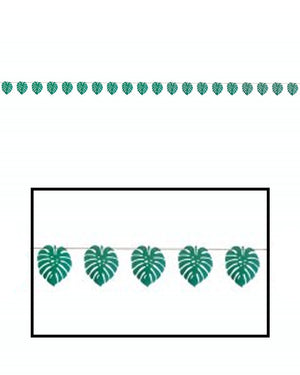 Aloha Luau Palm Leaf Ribbon Banner 5.5m