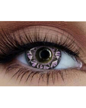 Amethyst Geode 14mm Purple Contact Lenses with Case