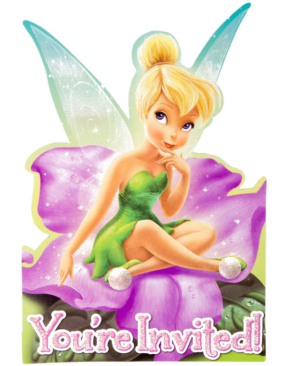Tinkerbell Party Invitations Pack of 8
