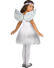 Angel Wings Silver Headband and Tutu Set