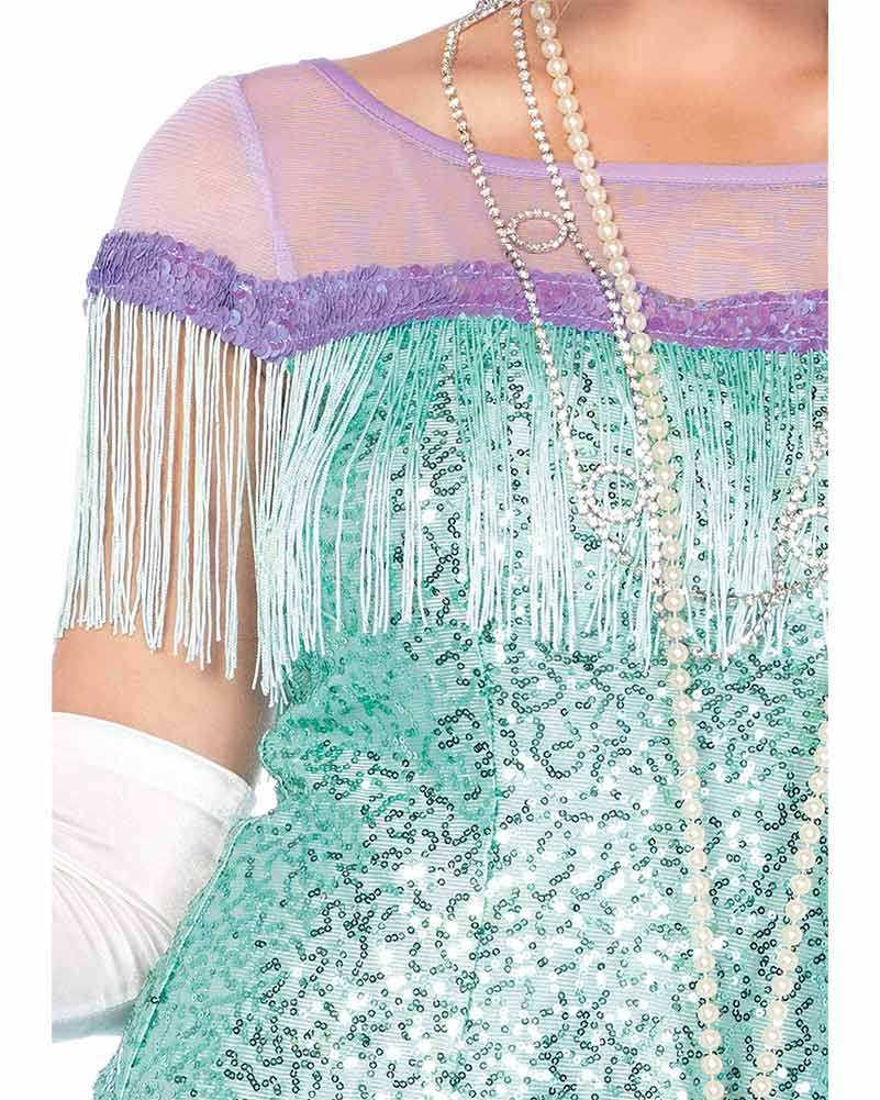 20s Aqua Foxtrot Flirt Flapper Womens Costume