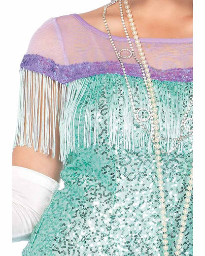 20s Aqua Foxtrot Flirt Flapper Womens Costume