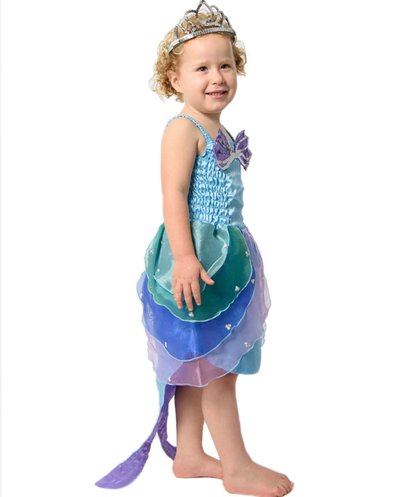 Mermaid Aqua Dress Girls Costume