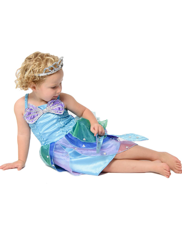 Mermaid Aqua Dress Girls Costume