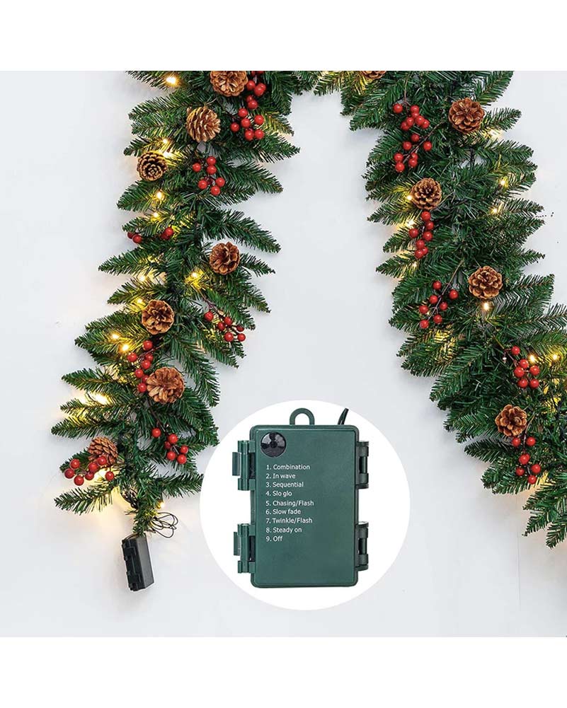 Artificial Holiday Christmas Garland 2.7m