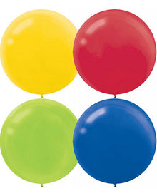 Assorted 60cm Latex Balloons Pack of 4