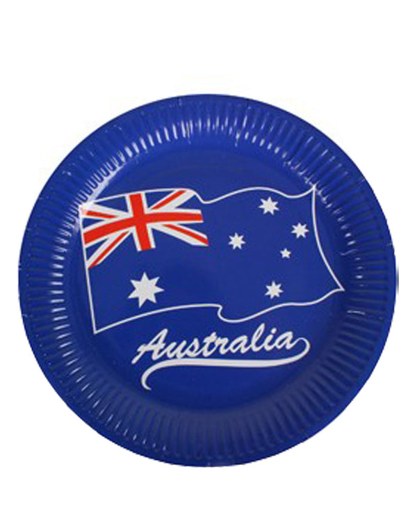 Australian Flag Paper 23cm Plates Pack of 10