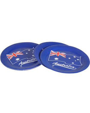Australian Flag Paper 23cm Plates Pack of 10