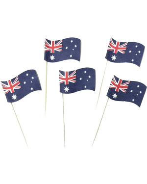 Australian Flag Tooth Picks Pack of 24
