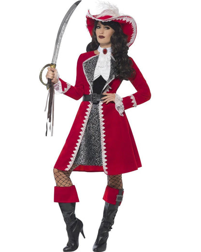 Authentic Lady Captain Deluxe Womens Book Week Costume