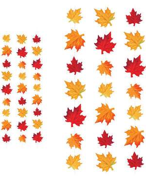 Autumn Leaves Deluxe Fabric Stringers Pack of 3