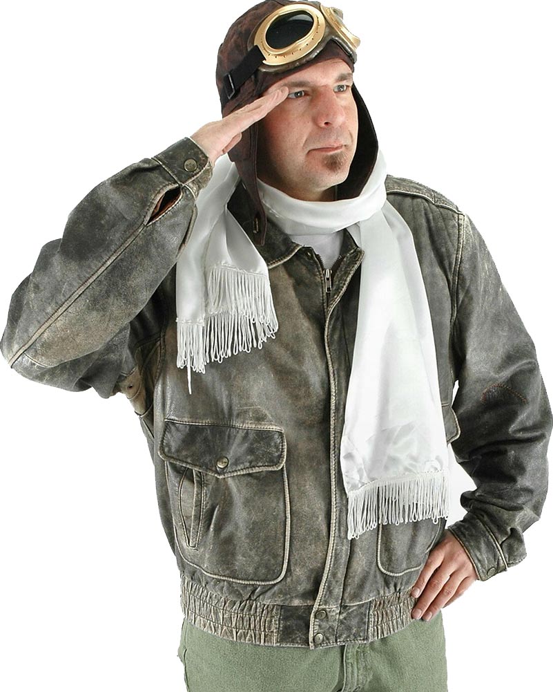 Aviator Hat Goggles and Scarf Deluxe Set