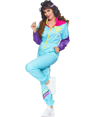 Awesome 80s Track Suit Womens Costume
