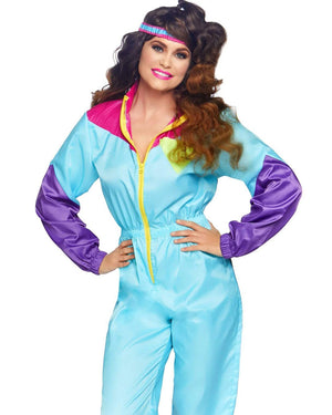 Awesome 80s Track Suit Womens Costume