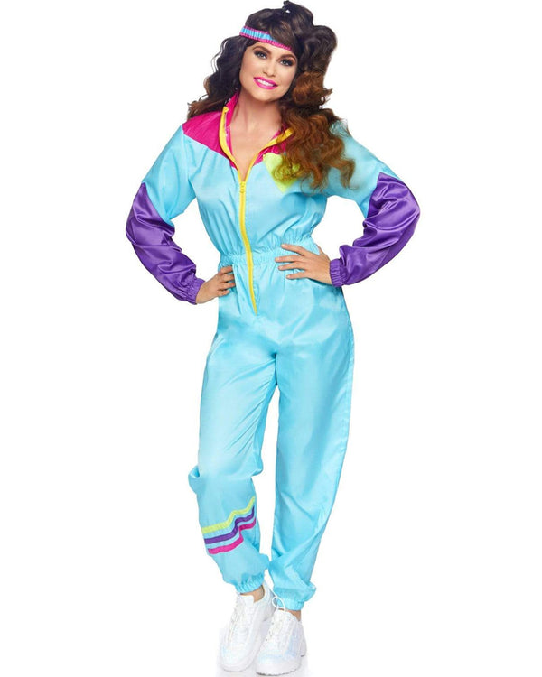 Awesome 80s Track Suit Womens Costume