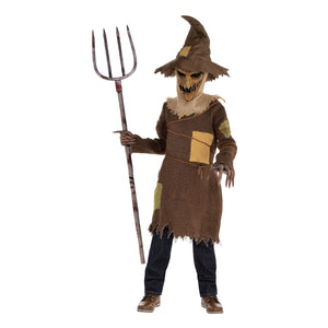 Scary Scarecrow Boys Costume 8-10 Years