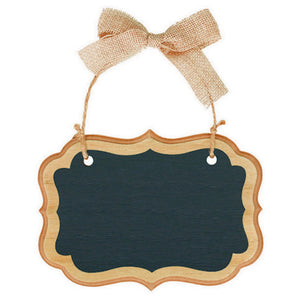 Natural Twine and Bow Small Chalkboard Sign