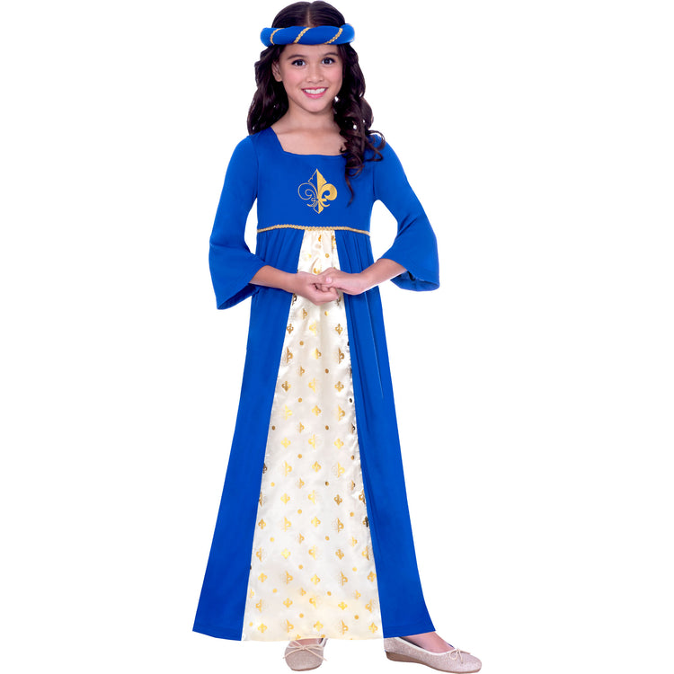 Tudor Princess Blue Girls Costume 10-12 Years