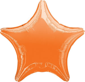 45cm Standard Star XL Metallic Orange Balloon