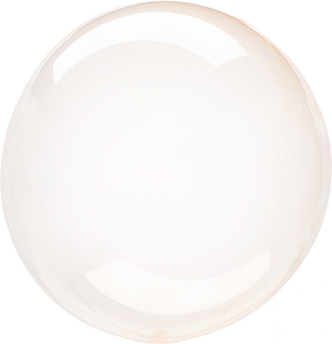 Crystal Clearz Orange Round Balloon S40