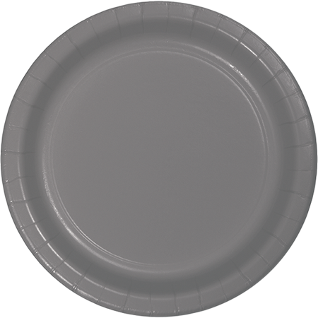 Glamour Gray Lunch Plates Paper 18cm Pack of 24