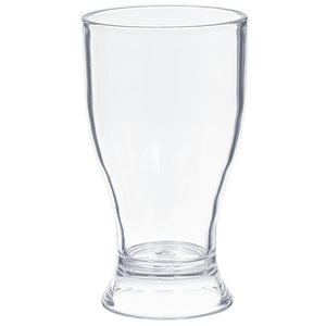 Clear 236ml Pilsner Mini Beer Plastic Glasses Pack of 4