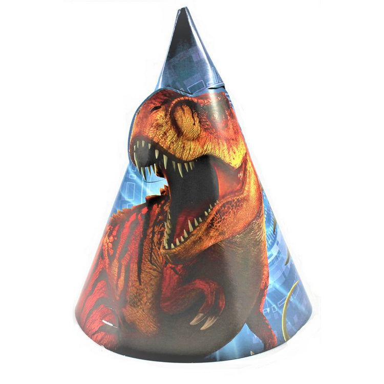 Jurassic World Paper Cone Hats Pack of 8