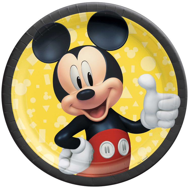Mickey Mouse Forever 9in / 23cm Paper Plates Pack of 8