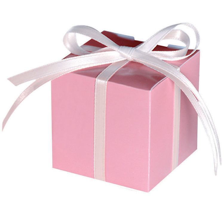 Mega Pack Paper Favor Boxes - New Pink (Ribbon not Included) Pack of 100