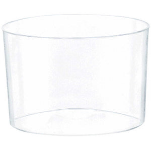 Clear 73ml Mini Round Plastic Catering Bowls Pack of 40