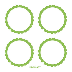 Labels Scalloped - Kiwi Pack of 5