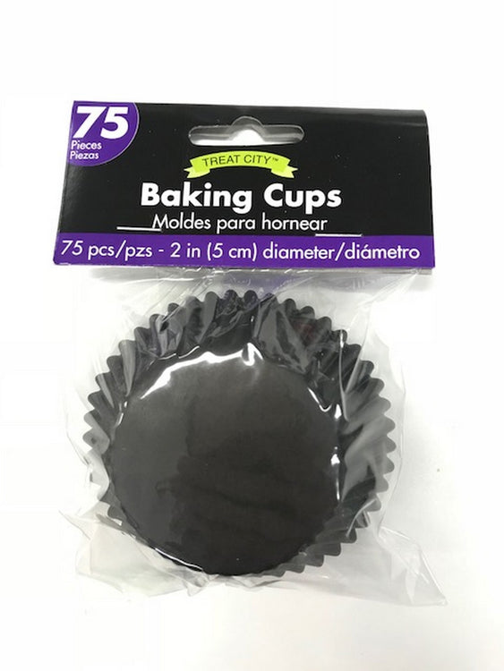 Cupcake Cases Black Pack of 75