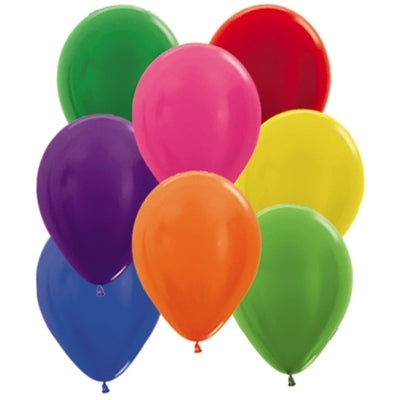 Sempertex 30cm Metallic Assorted Latex Balloons 25PK Pack of 25