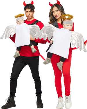 Baby and Me Devil and Angel Baby and Adult Costume