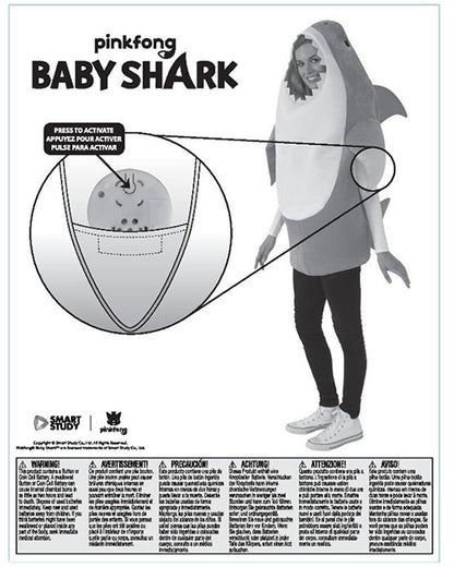 Pink Mummy Shark Adult Costume