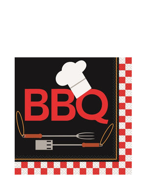 Backyard BBQ 2ply Lunch Napkins Pack of 16