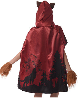 Bad Moon Rising Little Red Cape and Gloves Accessory Set