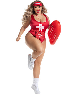 Bae Watch Womens Plus Size Costume