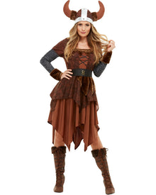 Viking Barbarian Queen Deluxe Womens Halloween Costume