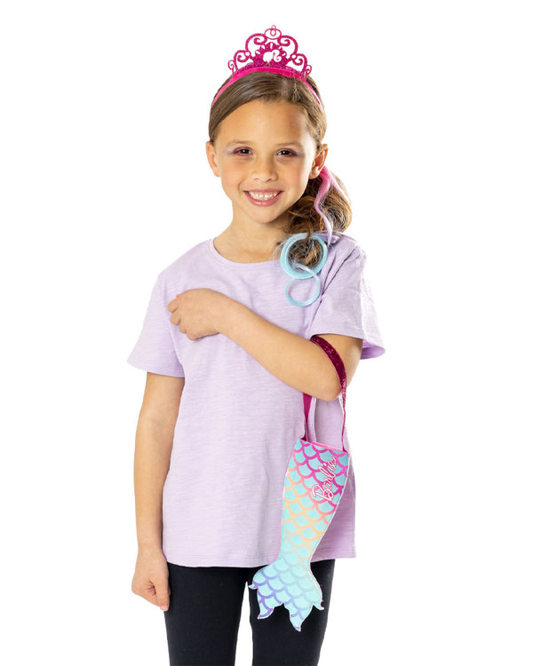 Barbie Mermaid Faux Bag Hair Comb and Headband Set