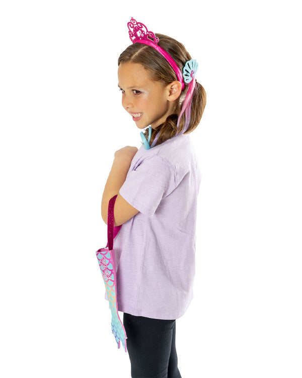 Barbie Mermaid Faux Bag Hair Comb and Headband Set