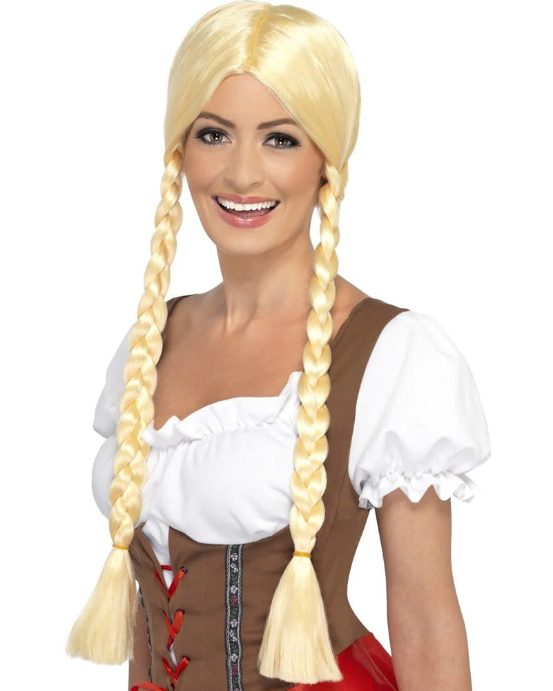Bavarian Beauty Blonde Plaited Wig